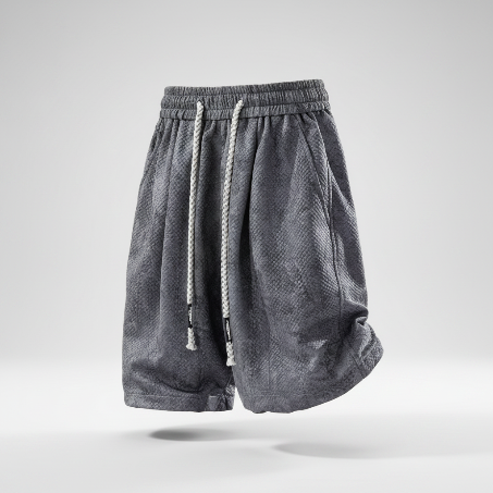 Bermudas "Textured Streetwear" en Tono Rosa Vintage